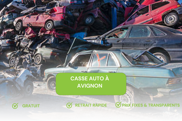 Casse auto pour voiture accidentée, non roulante à Avignon 84007 vers Le Pontet Epaviste Gratuit : JPM RECYCLAGE