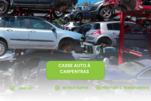 Casse automobile pour voiture non roulante à Carpentras 84031 vers Monteux Epaviste Gratuit : JPM RECYCLAGE